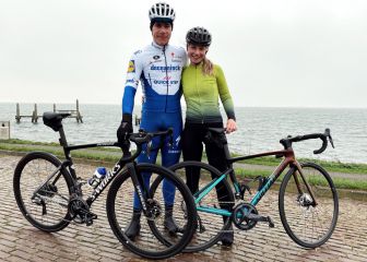Fabio Jakobsen se vuelve a subir a la bicicleta tras su accidente