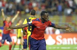La última tripleta de un jugador colombiano en Copa Libertadores