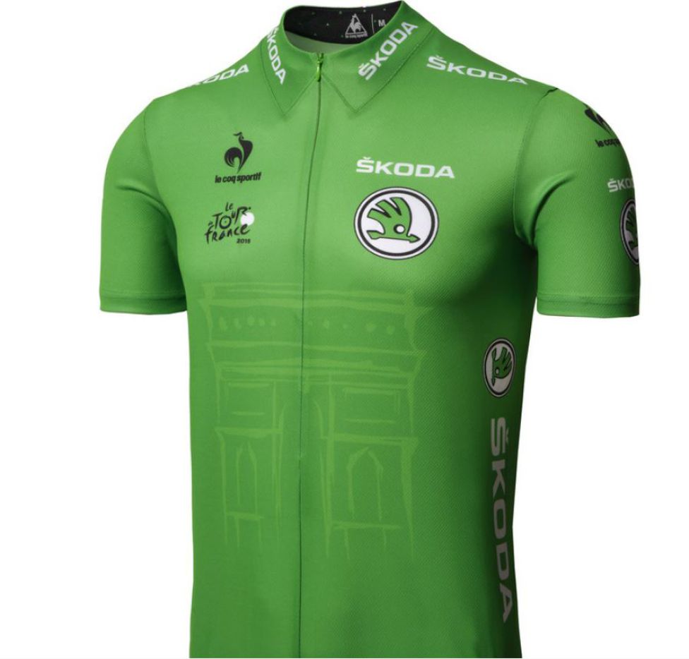 Tour De France 2022 Authentic Team Jersey By Santini Green