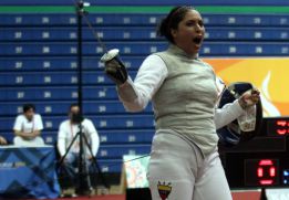 Saskia Van Erven gana plata en esgrima para Colombia