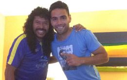 Encuentro de estrellas: René Higuita y Falcao en Londres