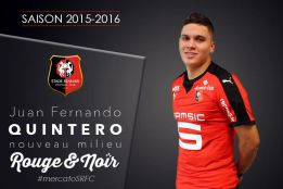 Oficial: Juan Fernando Quintero jugará en el Rennais francés