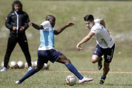 Mao Molina en su primer partido con el DIM en el 2016.