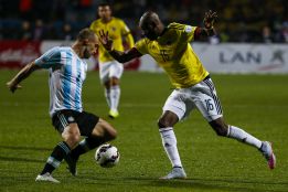 Ibarbo con la Selección Colombiana frente a Argentina