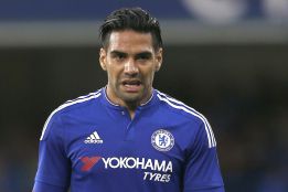 Radamel Falcao con el Chelsea
