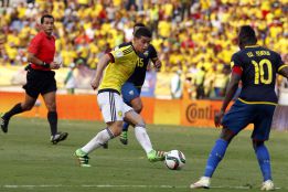 James expone su mejor versión con Colombia antes del clásico