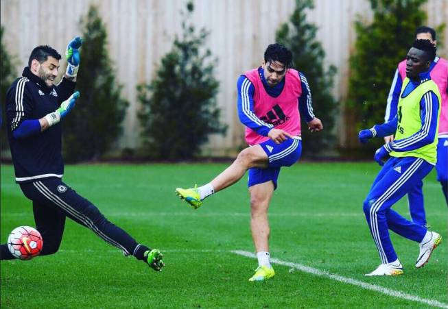 Falcao se prepara para el partidazo con Manchester City