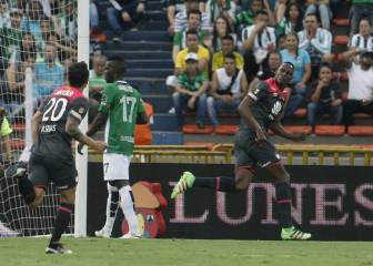 Yerry Mina y gol de cabeza, fórmula repetida en Santa Fe