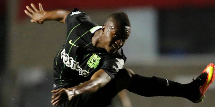 Marlos Moreno está disputando las semifinales de la Copa Libertadores con Atlético Nacional