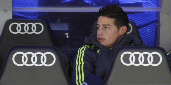 James Rodríguez, jugador del Real Madrid y pretendido por equipos ingleses.