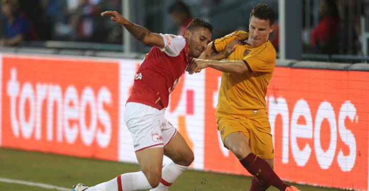 Resumen del juego entre Sevilla y Santa Fe, partido por LaLiga World 2016, el 19 de julio desde el estadio Espn Wide World Complex de Orlando, FL. Sevilla venció 2-1 a Santa Fe.
