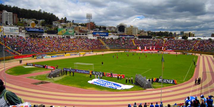 Estadio Olímpico Atahualpa de Quito, Ecuador.