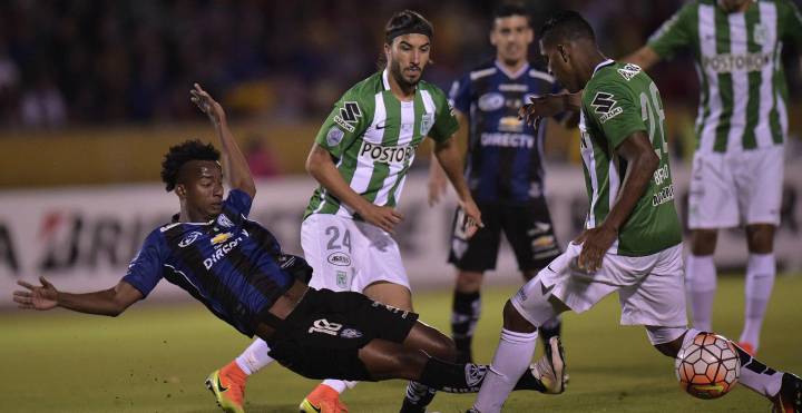Resumen del Independiente del Valle 1-1 Atlético Nacional en la primera final de la Copa Libertadores. La vuelta se decidirá el 28 de julio