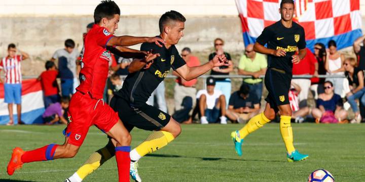 Borré debuta con el Atlético: juega 26 minutos ante Numancia