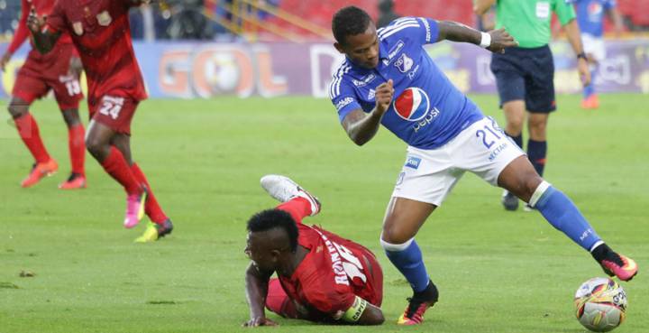 Millonarios empató sin goles en El Campín frente a Rionegro Águilas. Pedro Franco y Enzo Gutiérrez debutaron en Liga. El arquero Torresagasti fue una de las figuras.