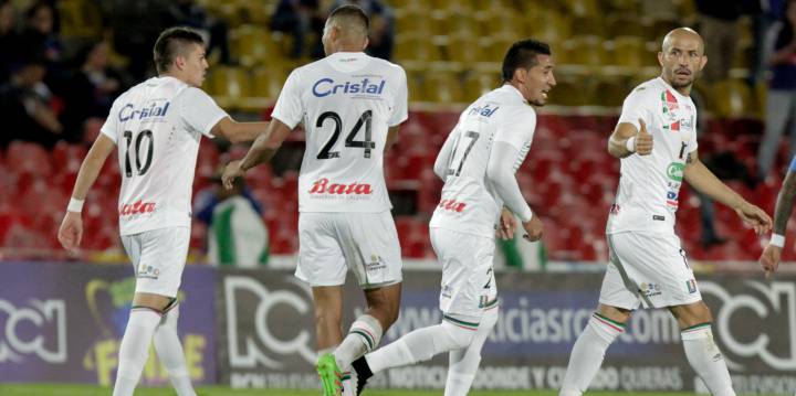 Once Caldas venció 2-0 en casa a Fortaleza y llegó a 9 puntos en la tabla de posiciones de la Liga Águila, en siete partidos disputados.
