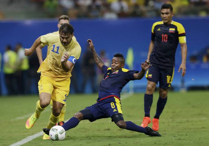 Rendimiento individual de los jugadores de la Selección Colombia Sub-23 ante Suecia en el debut del Grupo B de los JJ.OO