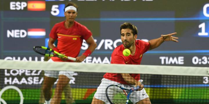 Nadal-López ganó a Del Potro-González en dobles