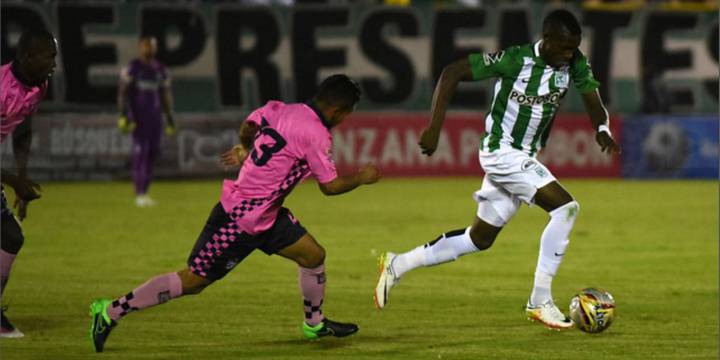 Atlético Nacional y Boyacá Chicó empataron 1-1 en el estadio La Independencia de Tunja, fecha 8 Liga Águila: Rodin Quiñones y Wason Rentería, los goles