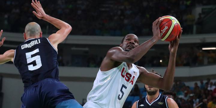 Durant y EE.UU. eliminan a la generación dorada de Argentina