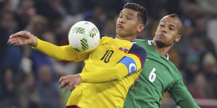 Teófilo Gutiérrez ante Nigeria en los Juegos Olímpicos