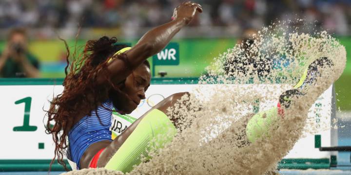 Caterine Ibargüen, medallista de oro en salto triple en Rio 2016