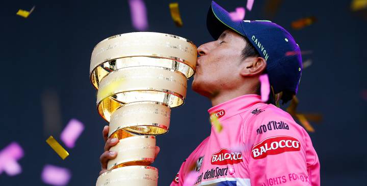 En 2014, Nairo ganó una etapa de las grandes y fue campeón
