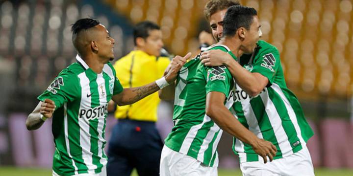 Atlético Nacional pisa la semifinal de la Copa Águila luego de golear 3-0 a Patriotas, en el Atanasio Girardot, en la ida de los cuartos de final