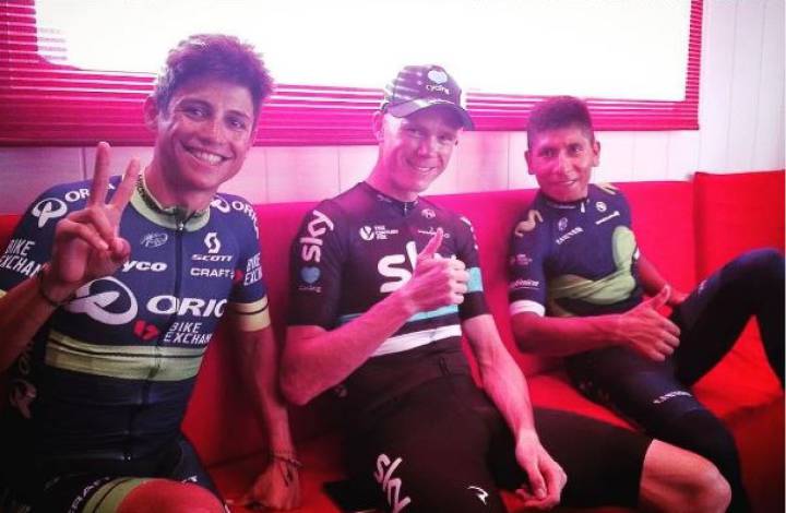 Nairo, Froome y Chaves, juntos rumbo a la final de La Vuelta