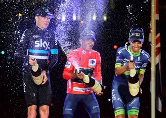 El podio, el paseo y el título de Nairo en las mejores fotos