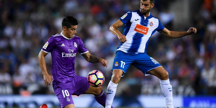 Madrid 1x1: James al rescate en el mejor momento del Espanyol