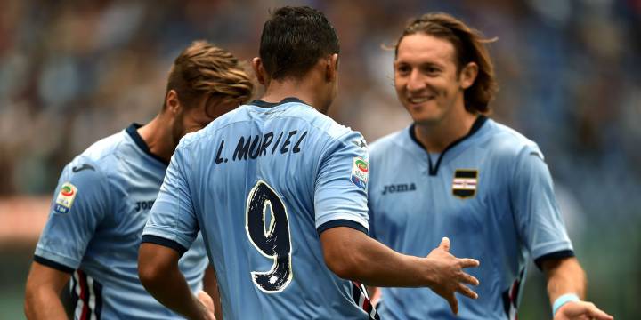 Luis Fernando Muriel suma 2 goles en la Serie A con la Sampdoria