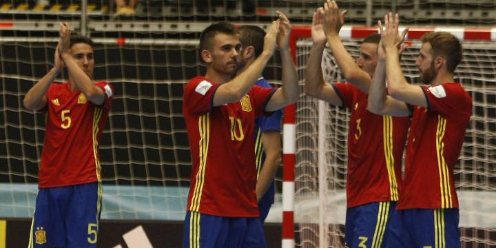 Selección española de fútbol sala que disputa el Mundial en Colombia