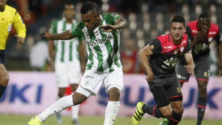 Nacional y Santa Fe empataron 1-1 en el partido de ida de la semifinal de la Copa Águila, en el estadio Atanasio Girardot de Medellín