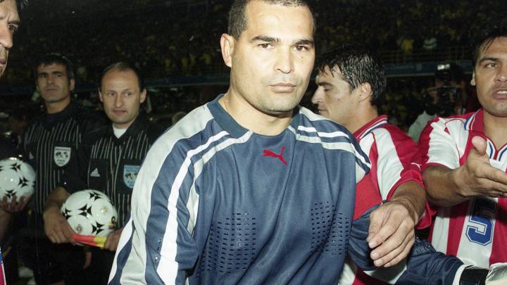 La Selección Colombia sufrió dos veces al José Luis Chilavert goleador en partidos de Eliminatorias a los Mundiales