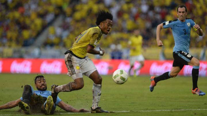Cuadrado habló en zona mixta sobre el empate de Colombia frente a Uruguay