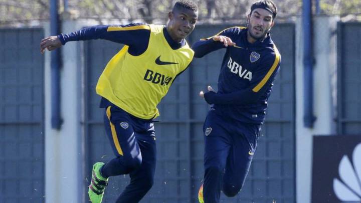 Wilmar Barrios espera su debut, entrena 25 minutos con Boca