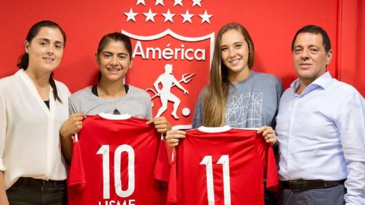 Nicole Regnier y Catalina Usme en América.