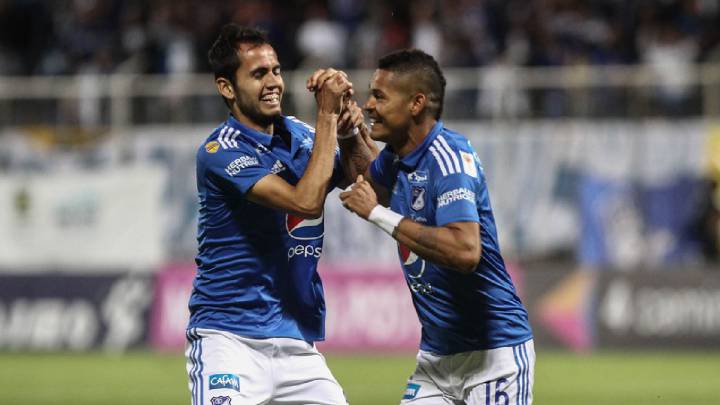 Millonarios venció 3-0 al Huila en Neiva por la fecha 19 con goles de Ayron del Valle, Óscar Barreto y Maxi Núñez, llegó a 30 puntos y ascendió al octavo lugar de la tabla de la Liga Águila 2016