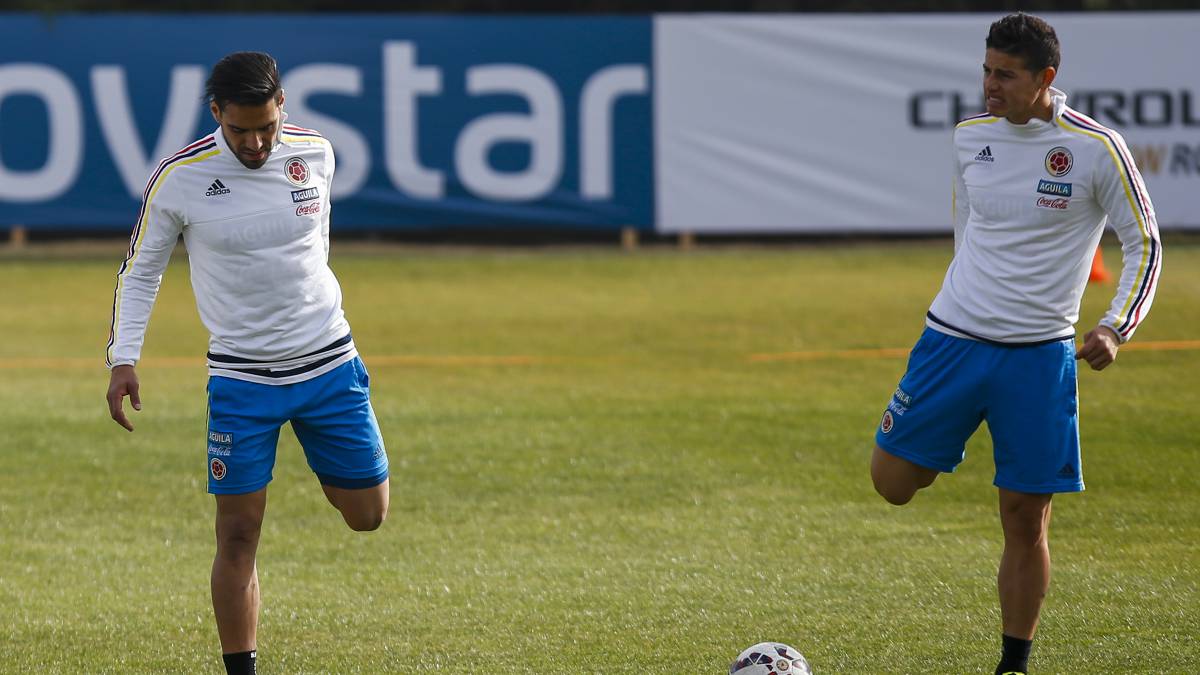 Falcao y James, máximos referentes de la Selección Colombia, se conocen a la perfección, ha jugado juntos varias temporadas y se complementan en el último cuarto de cancha.