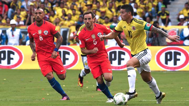 Resumen del Colombia vs Chile: resultado y estadísticas del partido de Eliminatorias a Rusia 2018, hoy, Jueves, 10/11/2016