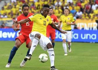 Yerry Mina se fue lesionado y es duda ante Argentina