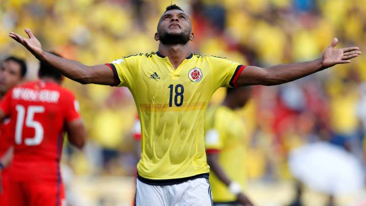 Miguel Ángel Borja, delantero colombiano.