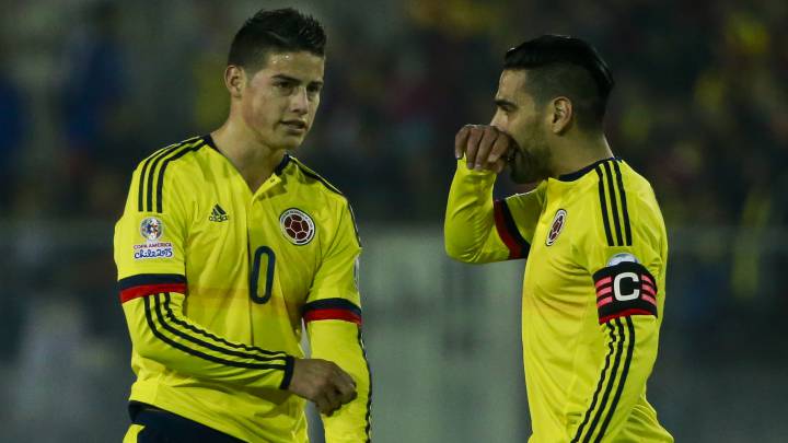 James Rodríguez y Falcao García, jugadores que pasaron el fútbol argentino