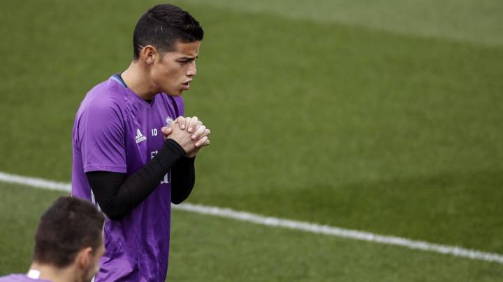 La otra cara del Real Madrid: James Rodríguez sigue como el tercer cambio