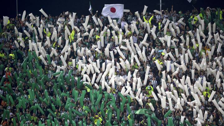 Hinchada de Nacional: solidaria y noble con Chapecoense