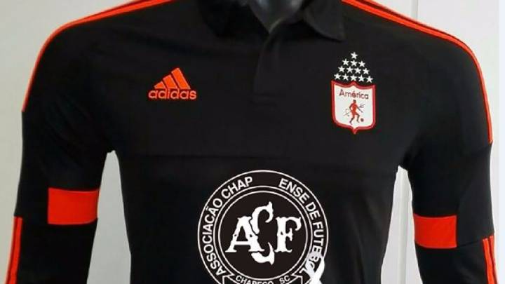 América lucirá en su camiseta el escudo de Chapecoense en la final del Torneo Águila 2016 contra Tigres de Soacha como homenaje al club brasileño víctima de la tragedia aérea