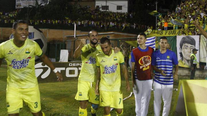 Atlético Bucaramanga venció 1-0 al Deportes Tolima, este jueves en la noche en el estadio Álvaro Gómez Hurtado de Floridablanca, en el partido de ida de la semifinal de la Liga Águila 2016