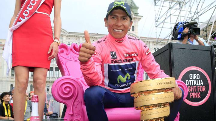 Nairo Quintana ganó el Giro de Italia en el año 2014