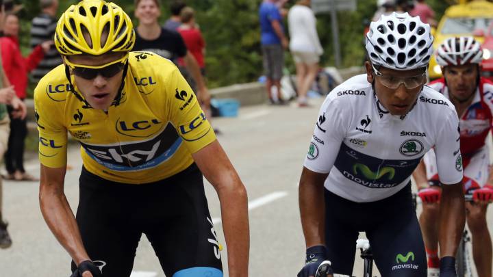 Chris Froome y Nairo Quintana